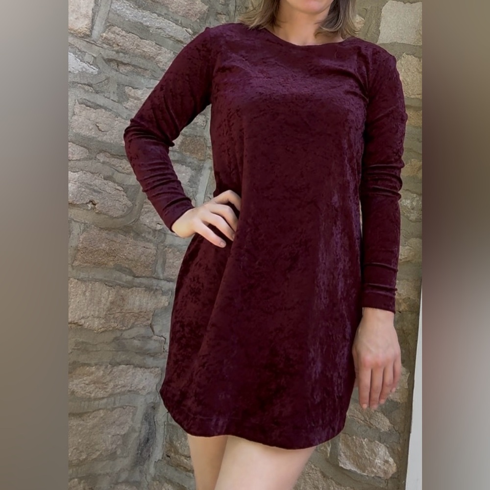 Velvet Long Sleeved Dress - Picture 7 of 7